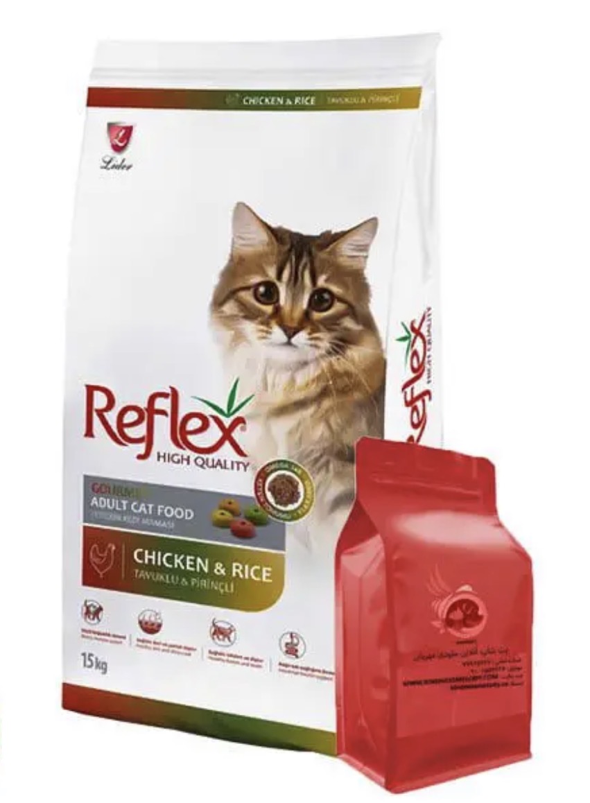 غذای خشک گربه رفلکس مولتی کالر مدل Reflex adult cat food multi color (فله ای)